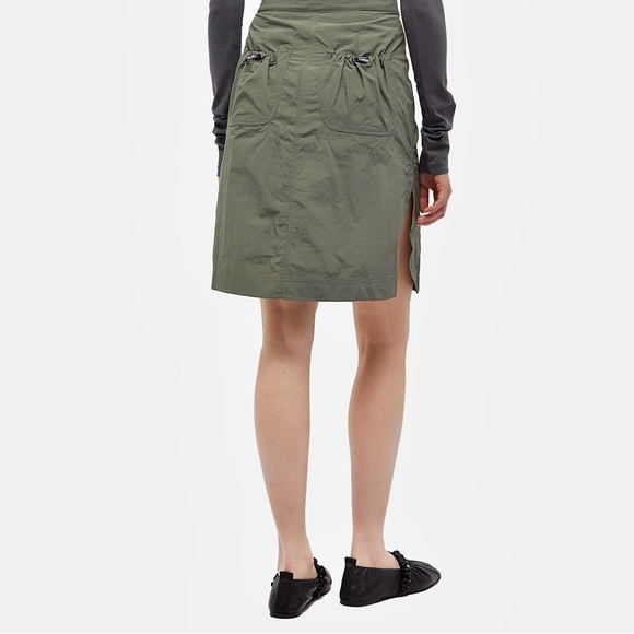 [relisted] NWT Peachy Den Mimi Midi Skirt in Slate Green - Khaki Cargo Skirt - Picture 2 of 13